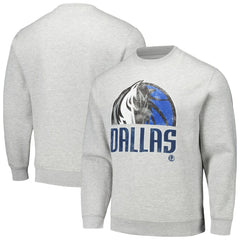 Dallas Mavericks Stadium Essentials Unisex Hometown Pullover Sweatshirt Heather Gray