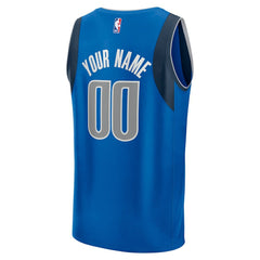 Fanatics Dallas Mavericks Fast Break Custom Jersey Icon Editi- Blue