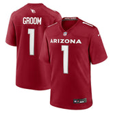 Number 1 Groom Arizona Cardinals Game Jersey - Cardinal - Nike
