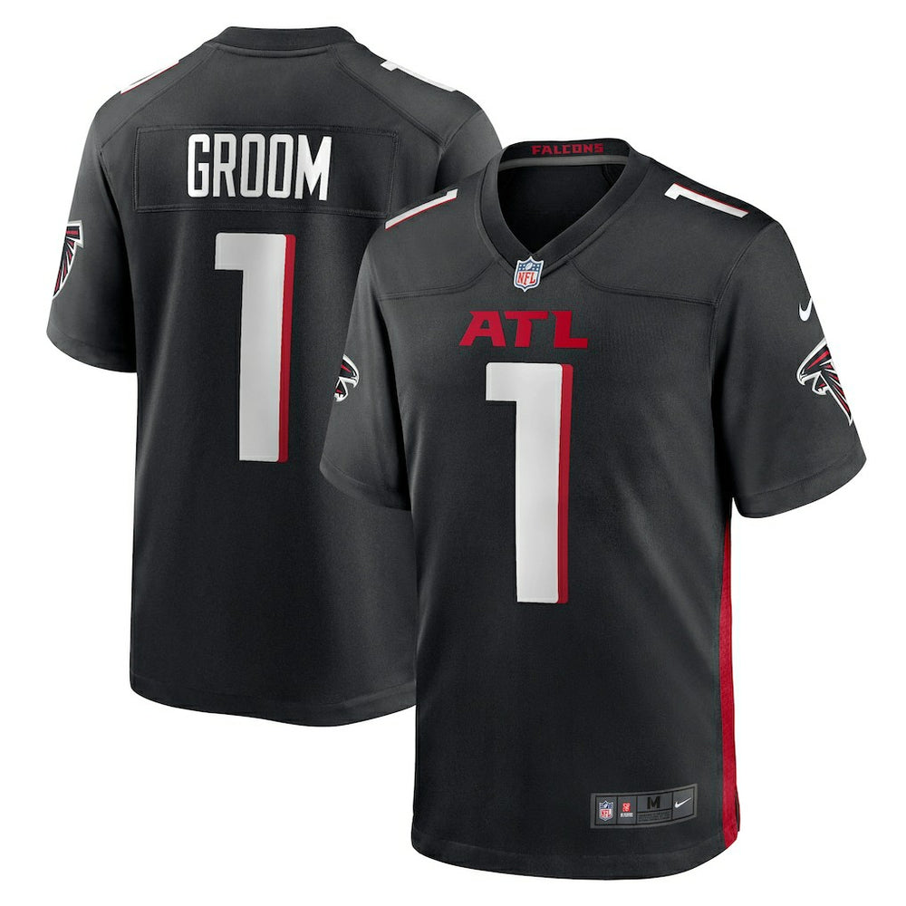 Number 1 Groom Atlanta Falcons Game Jersey - Black - Nike