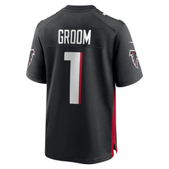 Number 1 Groom Atlanta Falcons Game Jersey - Black - Nike