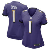 Number 1 Bride Baltimore Ravens Women's Game Jersey - Purple - Nike
