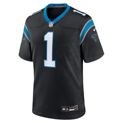 Number 1 Groom Carolina Panthers Game Jersey - Black - Nike