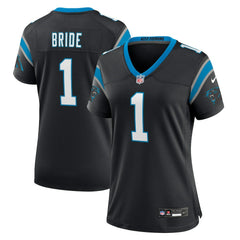 Number 1 Bride Carolina Panthers Women's Game Jersey - Black - Nike