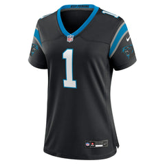 Number 1 Bride Carolina Panthers Women's Game Jersey - Black - Nike