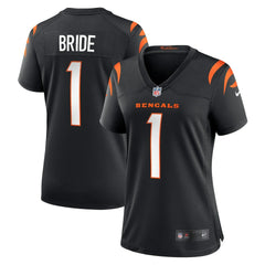 Number 1 Bride Cincinnati Bengals Women's Game Jersey - Black - Nike