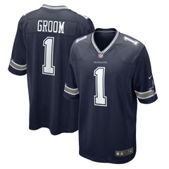 Number 1 Groom Dallas Cowboys Game Jersey - Navy - Nike