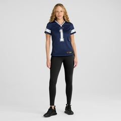 Number 1 Bride Dallas Cowboys Women's Game Jersey - Navy - Nike