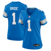Number 1 Bride Detroit Lions Women's Game Jersey - Blue - Nike