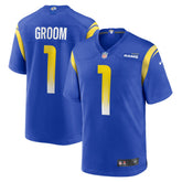 Number 1 Groom Los Angeles Rams Game Jersey - Royal - Nike