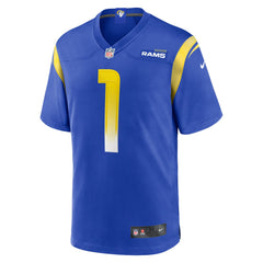 Number 1 Groom Los Angeles Rams Game Jersey - Royal - Nike