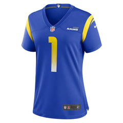Number 1 Bride Los Angeles Rams Women's Game Jersey - Royal - Nike
