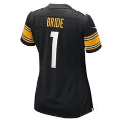 Number 1 Bride Pittsburgh Steelers Women's Game Jersey - Black - Nike