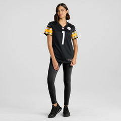 Number 1 Bride Pittsburgh Steelers Women's Game Jersey - Black - Nike