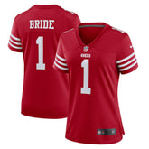 Number 1 Bride San Francisco 49ers Women's Game Jersey - Scarlet - Nike