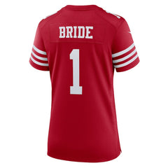 Number 1 Bride San Francisco 49ers Women's Game Jersey - Scarlet - Nike