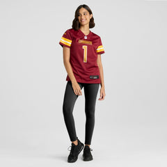 Number 1 Bride Washington Commanders Women's Game Jersey - Burgundy - Nike