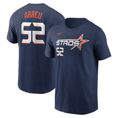 Bryan Abreu Houston Astros Nike 2025 City Connect Fuse Name & Number T-Shirt Sale