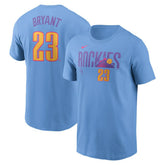Kris Bryant Colorado Rockies Nike 2025 City Connect Fuse Name & Number T-Shirt Outlet