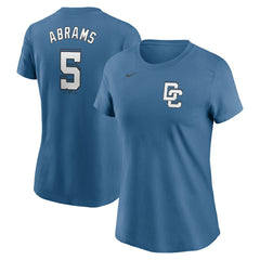 CJ Abrams Washington Nationals Nike Women's 2025 City Connect Fuse Name & Number T-Shirt Discount