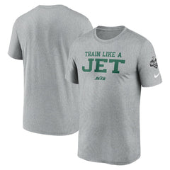 New York Jets 2024 NFL Training Camp Legend Performance T-Shirt - Heather Gray - Nike