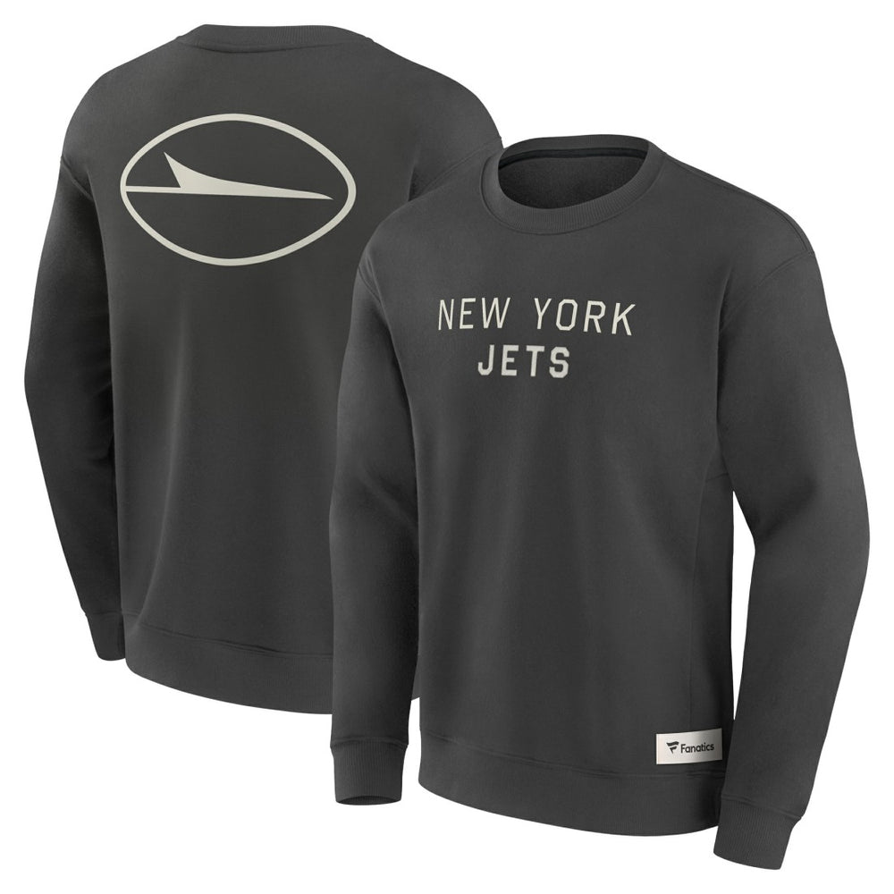 New York Jets Elements Future Ground Lettering Pullover Sweatshirt - Charcoal - Fanatics