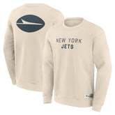 New York Jets Elements Future Ground Lettering Pullover Sweatshirt - Cream - Fanatics