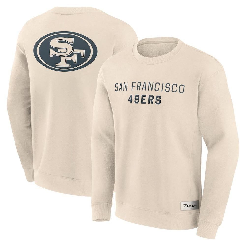 San Francisco 49ers Elements Future Ground Lettering Pullover Sweatshirt - Cream - Fanatics