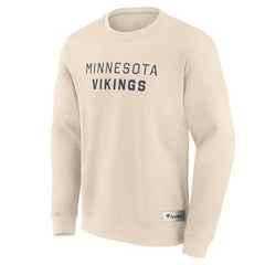 Minnesota Vikings Elements Future Ground Lettering Pullover Sweatshirt - Cream - Fanatics