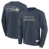 Seattle Seahawks Elements Future Ground Lettering Pullover Sweatshirt - Navy - Fanatics