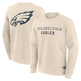 Philadelphia Eagles Elements Future Ground Lettering Pullover Sweatshirt - Cream - Fanatics