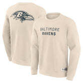 Baltimore Ravens Elements Future Ground Lettering Pullover Sweatshirt - Cream - Fanatics