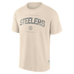 Pittsburgh Steelers Elements Weathered Tonal Future Ground T-Shirt - Cream - Fanatics