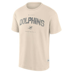 Miami Dolphins Elements Weathered Tonal Future Ground T-Shirt - Cream - Fanatics