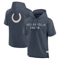 Indianapolis Colts Elements Future Ground Lettering Short Sleeve Pullover Hoodie - Navy - Fanatics