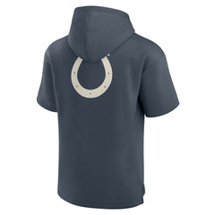 Indianapolis Colts Elements Future Ground Lettering Short Sleeve Pullover Hoodie - Navy - Fanatics