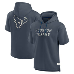 Houston Texans Elements Future Ground Lettering Short Sleeve Pullover Hoodie - Navy - Fanatics