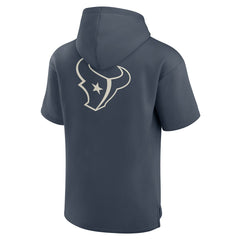 Houston Texans Elements Future Ground Lettering Short Sleeve Pullover Hoodie - Navy - Fanatics