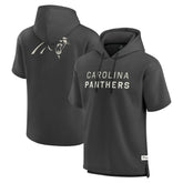 Carolina Panthers Elements Future Ground Lettering Short Sleeve Pullover Hoodie - Charcoal - Fanatics