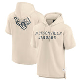 Jacksonville Jaguars Elements Future Ground Lettering Short Sleeve Pullover Hoodie - Cream - Fanatics