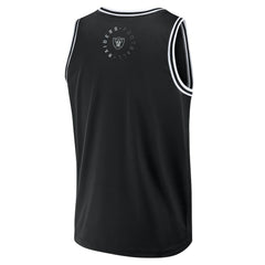 Las Vegas Raiders Elements Future Ground Jersey Tank Top - Black - Fanatics