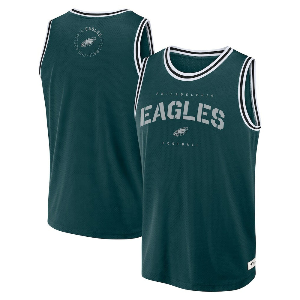 Philadelphia Eagles Elements Future Ground Jersey Tank Top - Midnight Green - Fanatics