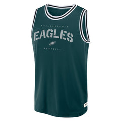 Philadelphia Eagles Elements Future Ground Jersey Tank Top - Midnight Green - Fanatics