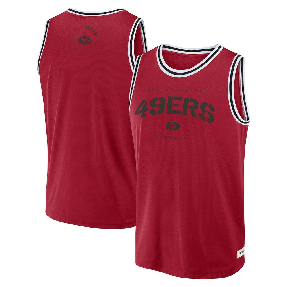 San Francisco 49ers Elements Future Ground Jersey Tank Top - Scarlet - Fanatics
