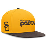 San Diego Padres Nike Cooperstown Two-Tone Dri-FIT Round Bill True Fitted Hat Outlet