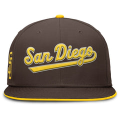 San Diego Padres Nike Primetime Dri-FIT Round Bill True Fitted Hat Outlet