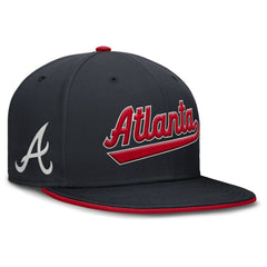 Atlanta Braves Nike Primetime Dri-FIT Round Bill True Fitted Hat for sale