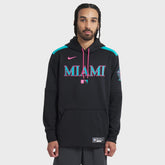 Miami Marlins Nike 2025 City Connect Authentic Collection Therma Pullover Hoodie Outlet