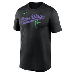Tampa Bay Rays Nike City Connect Team Phrase Script Legend Performance T-Shirt Outlet