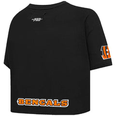 Joe Burrow Cincinnati Bengals Pro Standard Women's Player Name & Number Cropped Boxy T-Shirt - Black - NFL